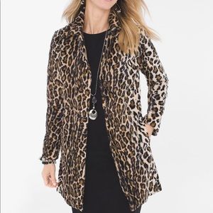 CHICO’s leopard blazer coat jacket. Like new!